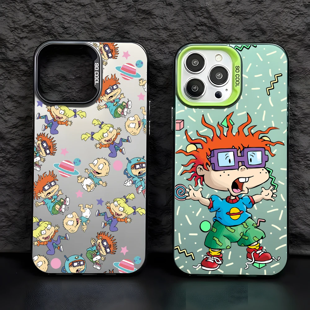 Cute Cartoon R-Rugrats Phone Case for IPhone 16 15 14 13 12 11 Mini Pro Max X XR XSMAX 8 7 Plus Anti Fall Matte Back Cover