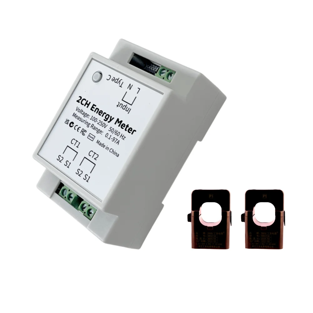 IoTorero Made For ESPHome 2 CH Energy Meter Works With Home Assistant