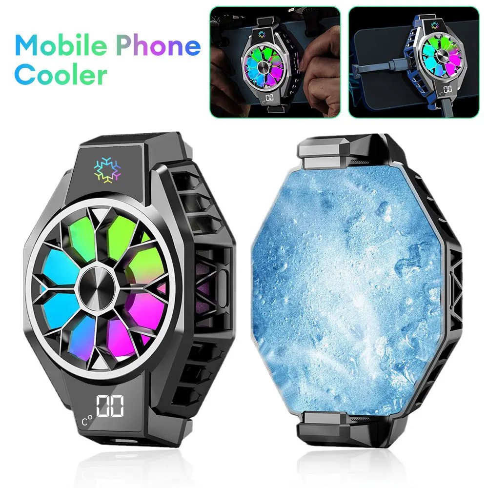 X9 Back clip live phone Mobile Phone Cooler Cooling Fan Radiator For PUBG Phone Cooler System Cool Heat Sink For Cellphones