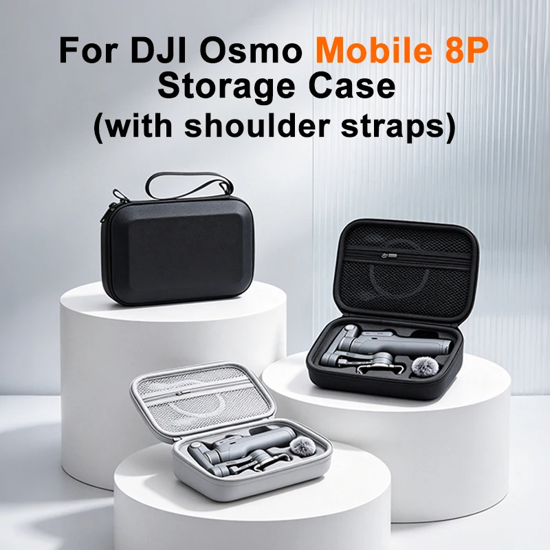 Für DJI OM8P Reise-Tragetasche, tragbare Organizer-Aufbewahrungstasche für DJI Osmo Mobile 8P Handheld Gimbal Zubehör