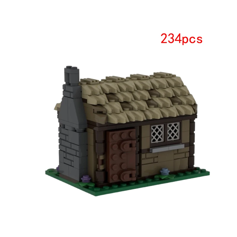 Spot MOC- 194558 185621 185577   Małe cząstki Zmontowane klocki Budynek Modele widoku na ulicę Puzzle Kreatywna edukacja