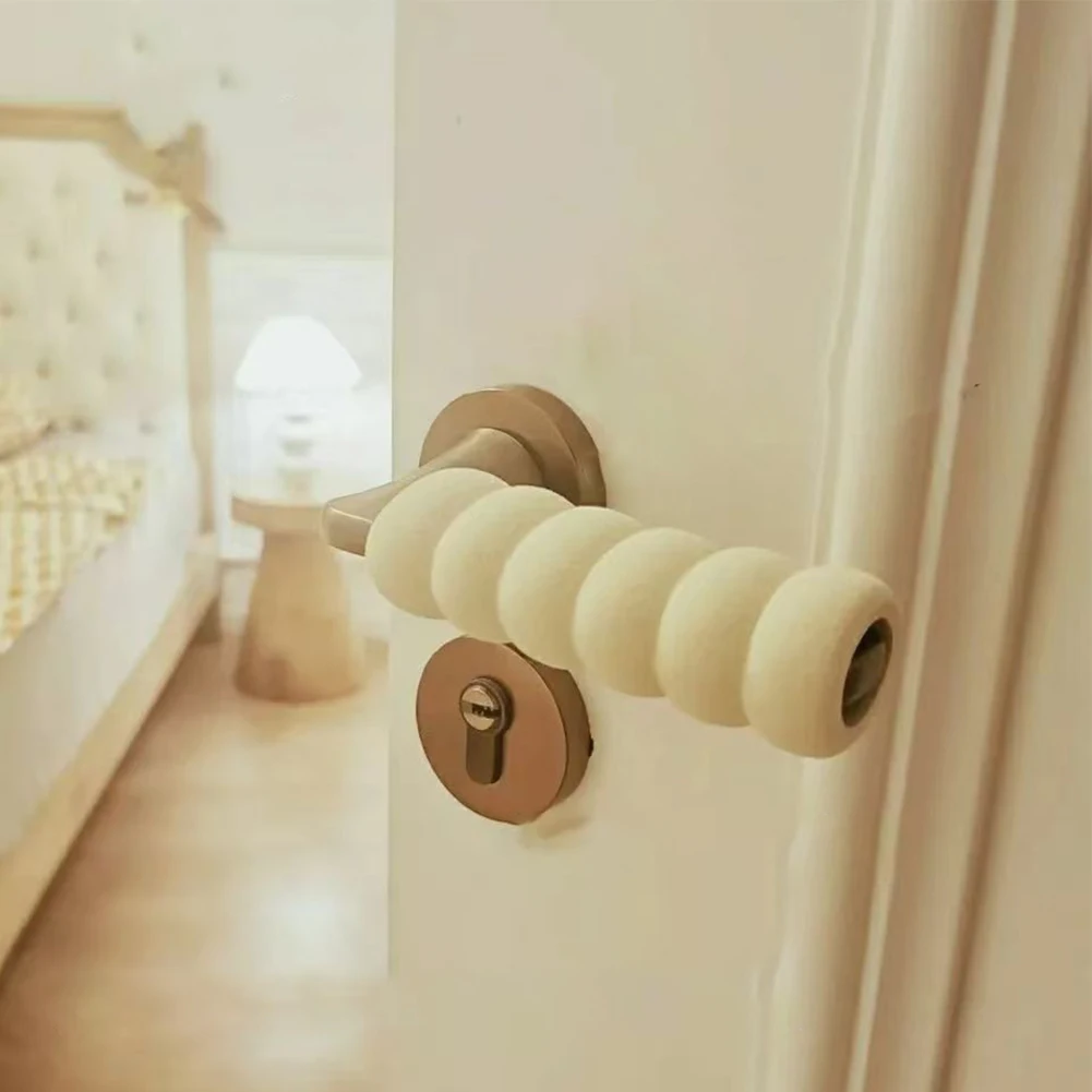 Maniglia per porta con impugnatura ergonomica Paraurti per soggiorno Maniglia per porta da 14 mm Protezione per paraurti Protezione in gomma Resistenza al freddo