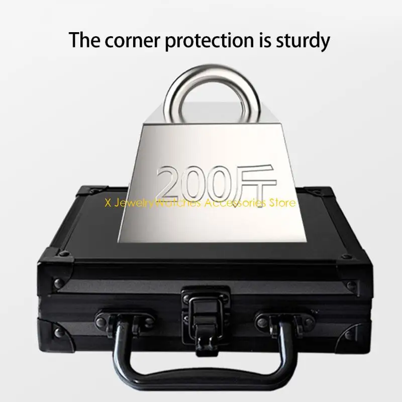 

31KD Practical Aluminum Gemstones Storage Case With Foam Insert for Secure Jewelry Protective and Travel Convenience