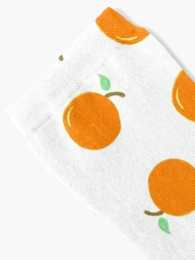 Oranges are Cute Socks luxury cotton Rugby floor Socks Girl Men's