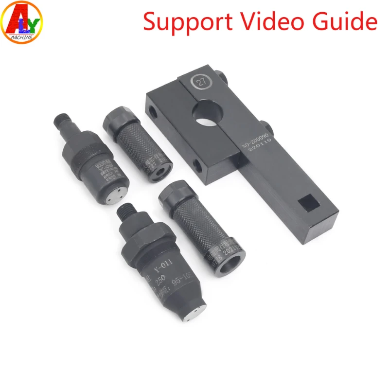 

For EUI EUP Volvo Diesel Common Rail Injector Disassemble Stroke Measurment Open Pressure Adaptor Fixture Tool Sets 2pins 4pins