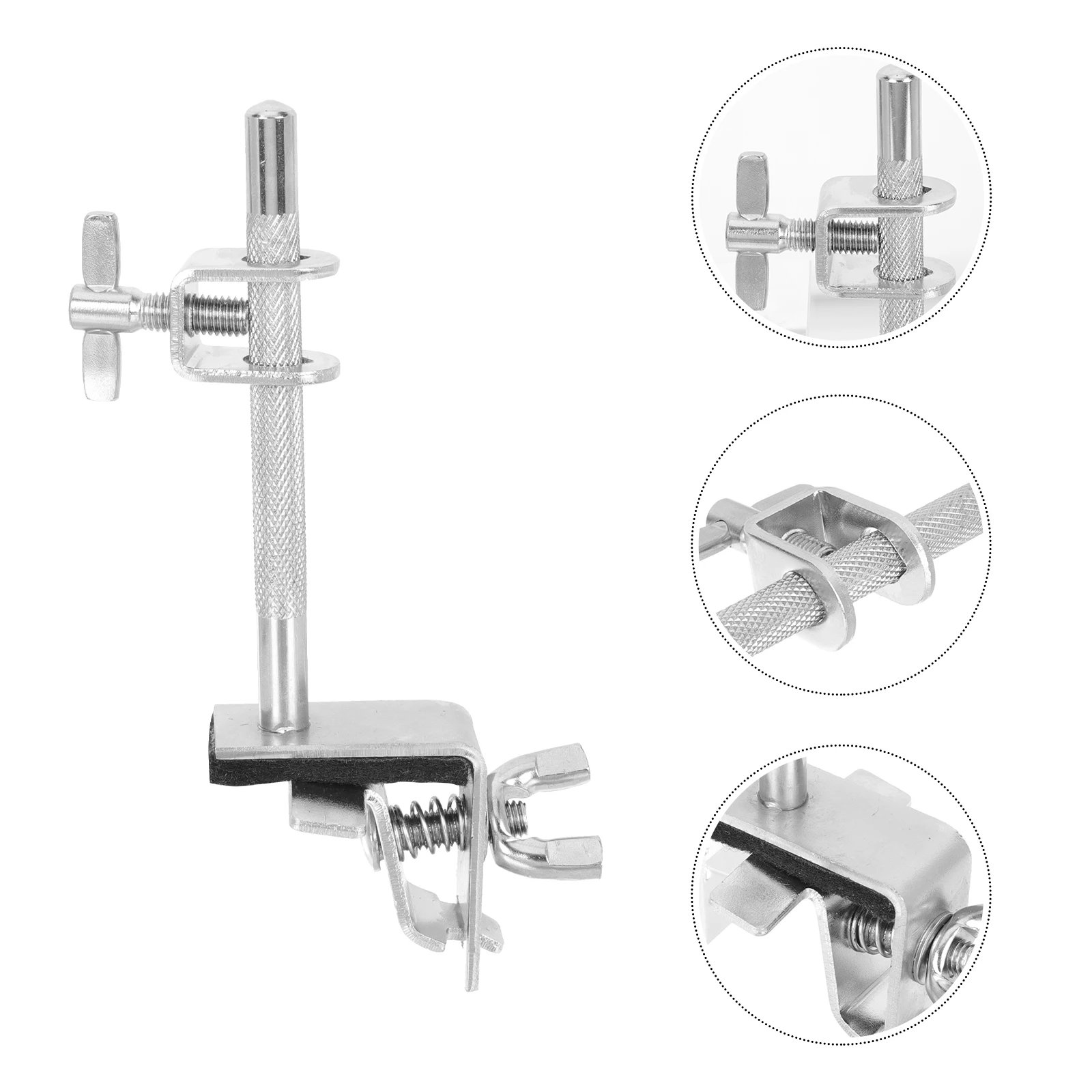 

Cowbell Clip Drum Mounted Holder Clipping Clamp Extension Music Instrument Part for Fixed