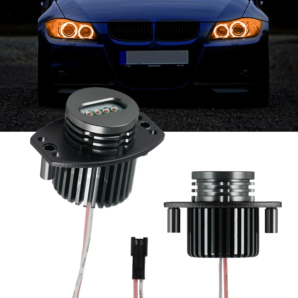 2pcs Angel Eyes Led Marker Lights Bulbs Canbus For Bmw E90 E91 E92 Lamp Car Accessories