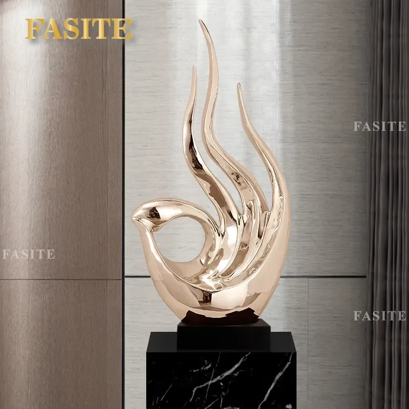 For Home Hotel Decor Lucky Sculpture Housewarming Opening Ornament Living Room Entrance Model Room Art Piece