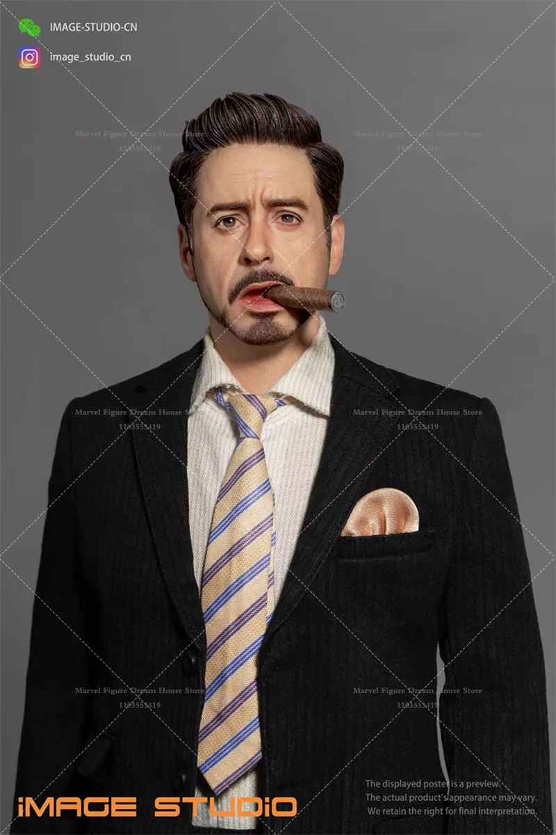 IMAGE STUDIO 1/6 Skala Personalizowana Głowa Tony Stark Mechaniczna Zbroja Dział dla 12-calowych Lalek Figurka Akcji Żołnierz