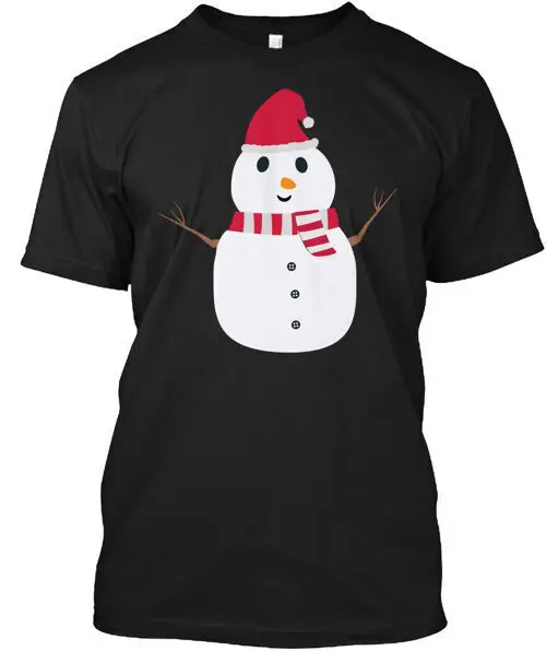 Chirstmas Snowman With Winterscarf T-Shirt Made in the USA Size S to 5XLAnime Summer Y2KUnisex T-shirts for Men Women  Tee