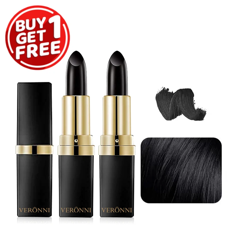 

2pcs Quick Fix Hair Color Pencil Disposable Hair Dye Pen Portable Hair Color Pen Temporary Cover Up White Hair