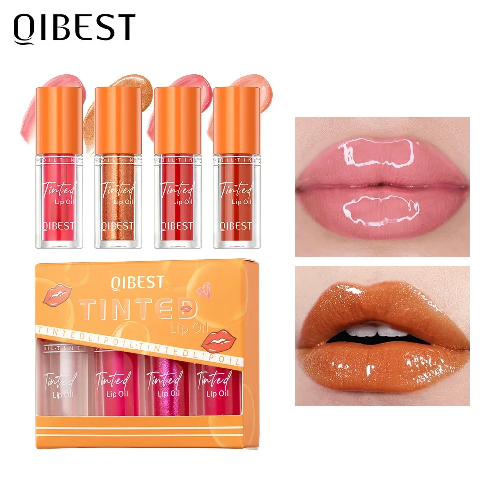 Mirror Water Light Lip Glaze Long Lasting Transparent Lip Plumper Oil Sexy Lip Gloss Jelly Glass Clear Lip Tint Makeup Sets