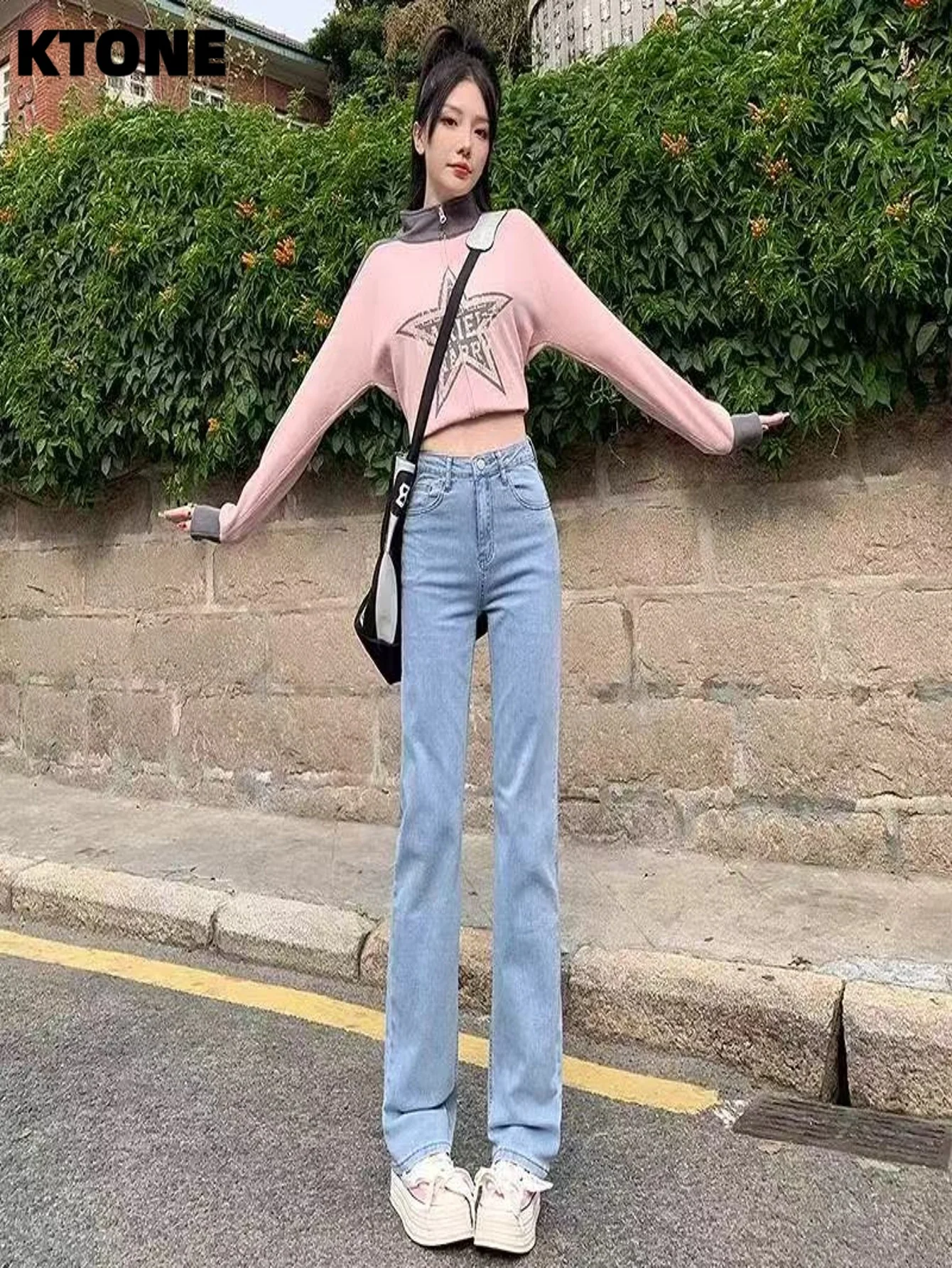 

Men's Slim Tight Blue Jeans Pants Y2k Original Drip Style For Man No accessories or belts included