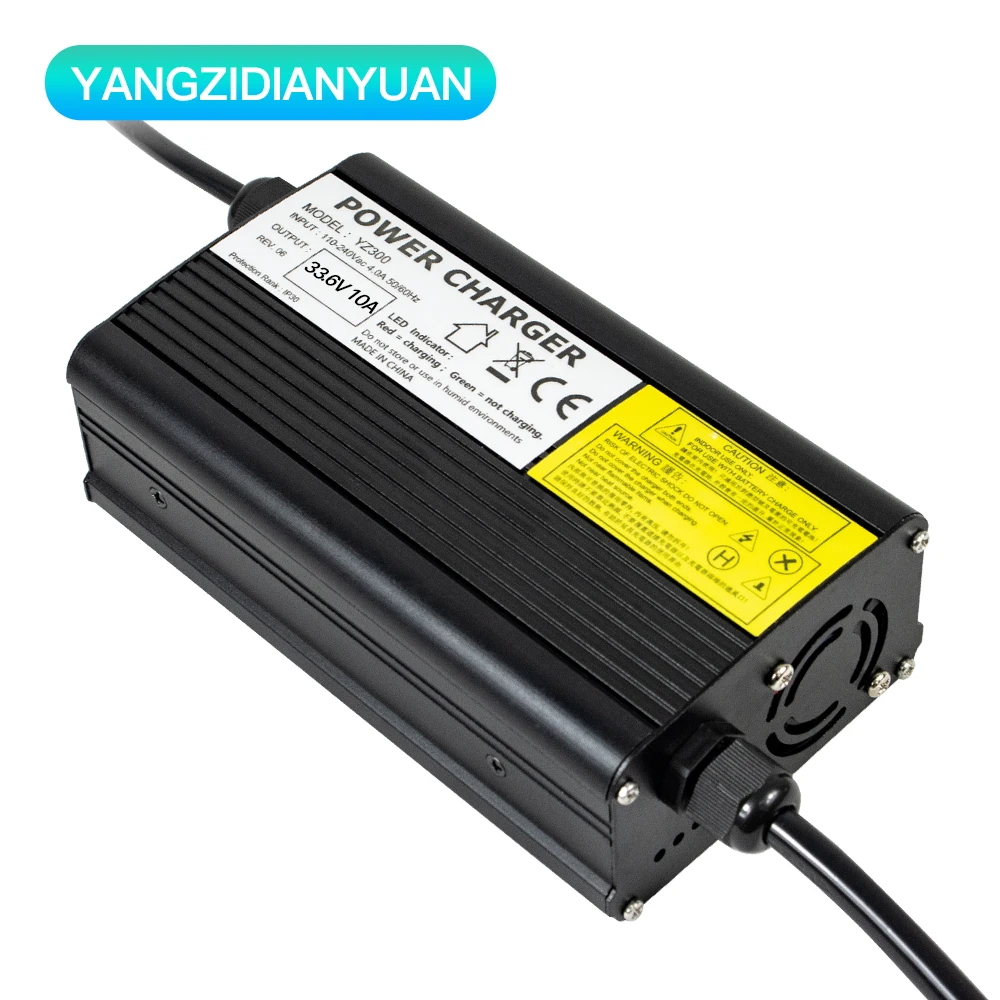 33.6V 10A lithium battery charger 8S 30V electric bicycle electric vehicle lithium battery pack universal power adapter