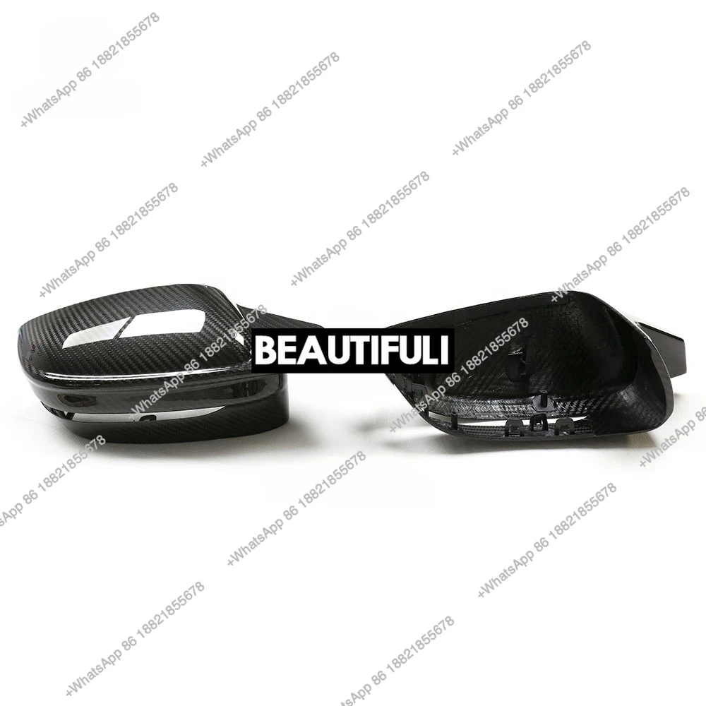 G20 Upgrade to G80 M3 Look Dry Carbon Fiber Car Rear View Mirror Cover for 3 SER G20 G28 Mirror Cap Replacement Style 2