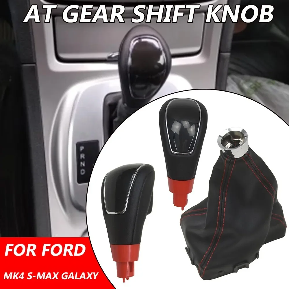 Automatic Gear Shift Knob Shifter Lever Stick Gaiter Boot Cover Cars Accessories For Ford Mondeo MK4 S-MAX Kuga Galaxy - view 2