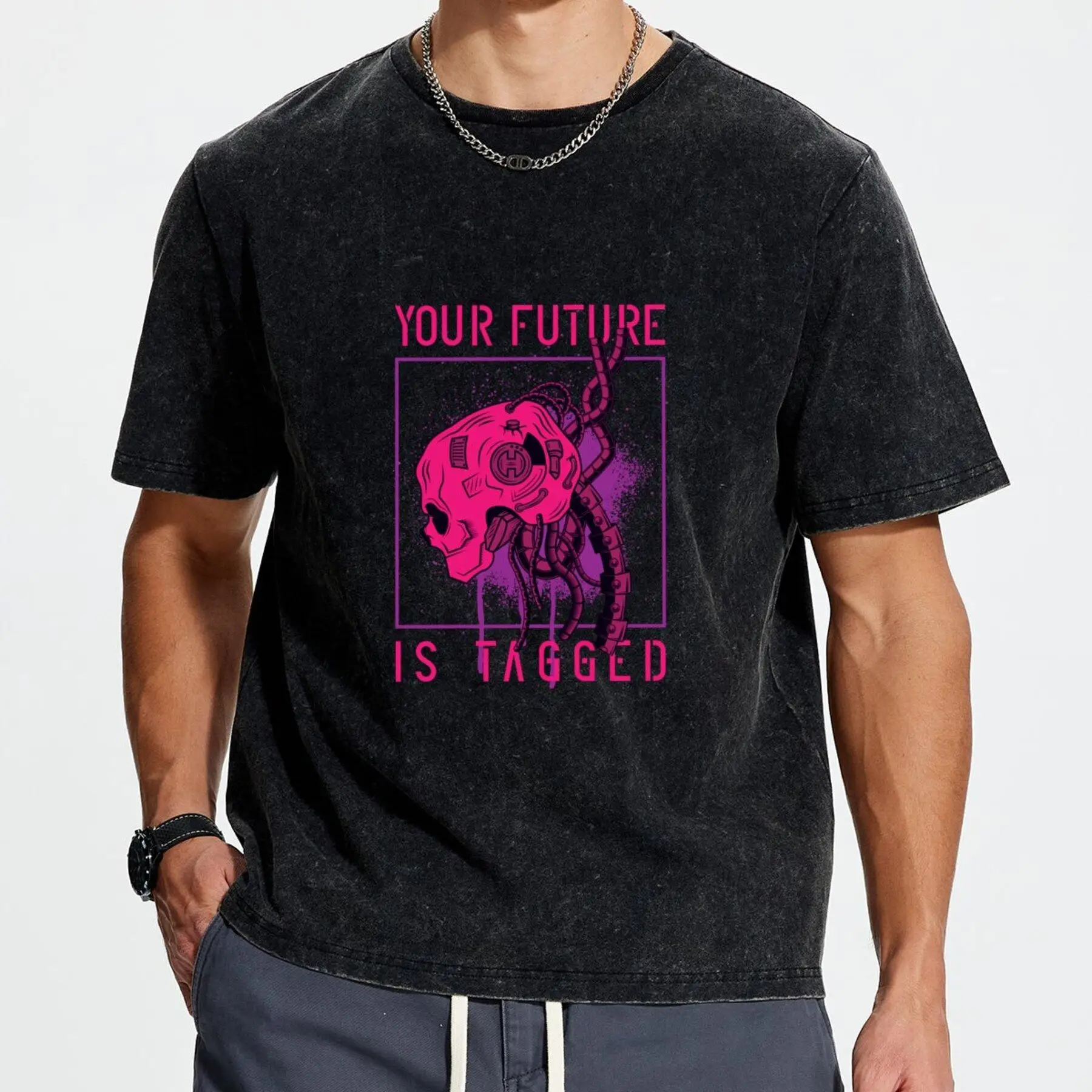 

Men's New T-Shirt 0238 Cyberpunk Comfortable Casual Wear