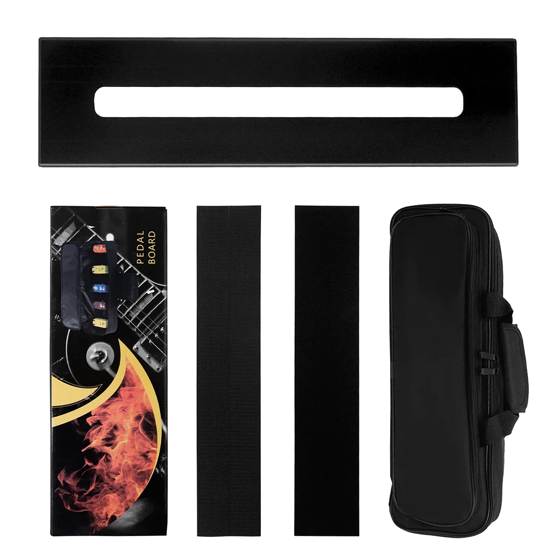 

Caline CB-107 Guitar Effect Pedal Board Guitar Pedalboard Aluminum Alloy Pedalboard with Carrying Bag Effect Pedal Plate
