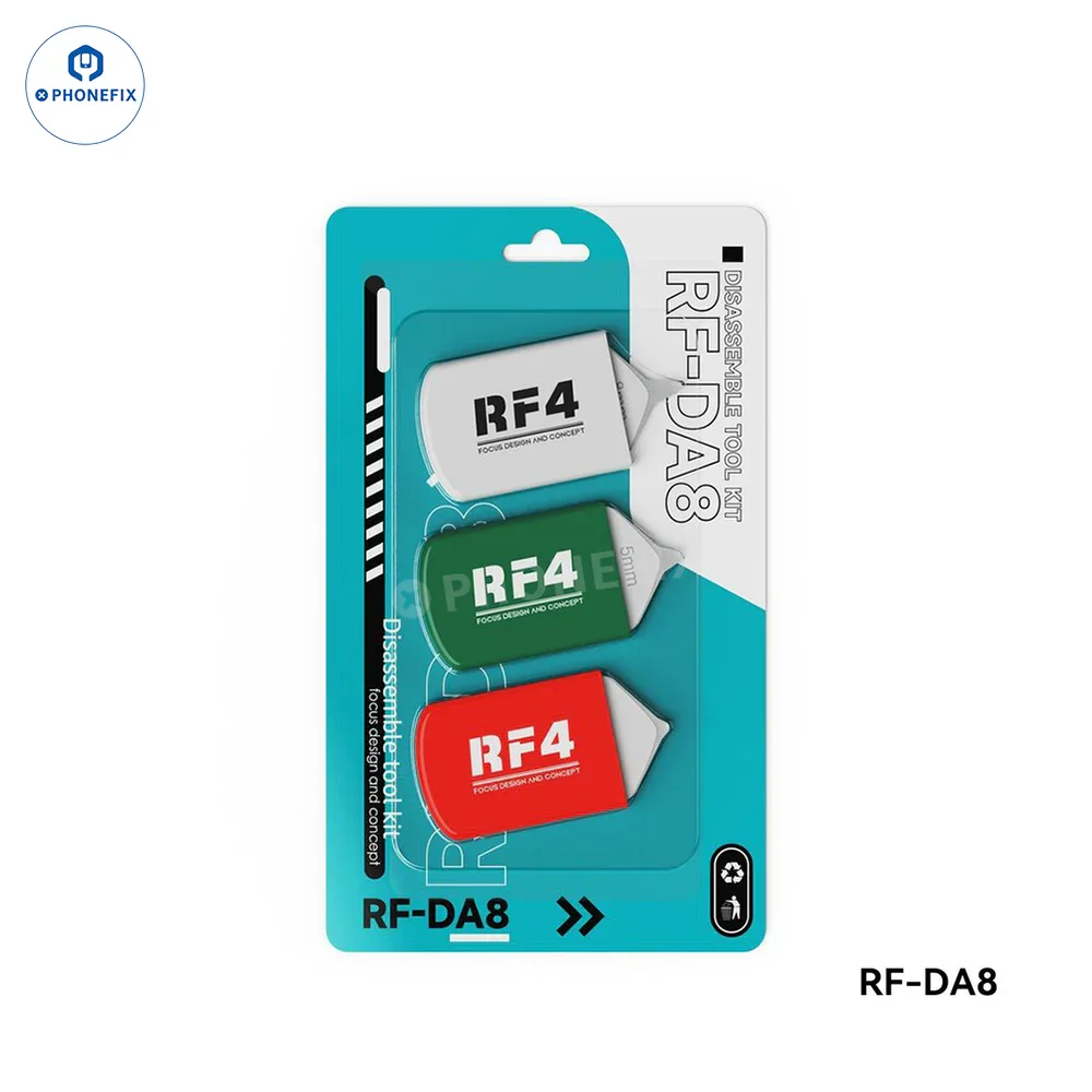 RF4 RF-DA8 RF-DA9 Ultra-thin Disassembly Blade Set for iPhone 16 Phone LCD Screen Opening Prying Knife Glue Removal Repair Kit