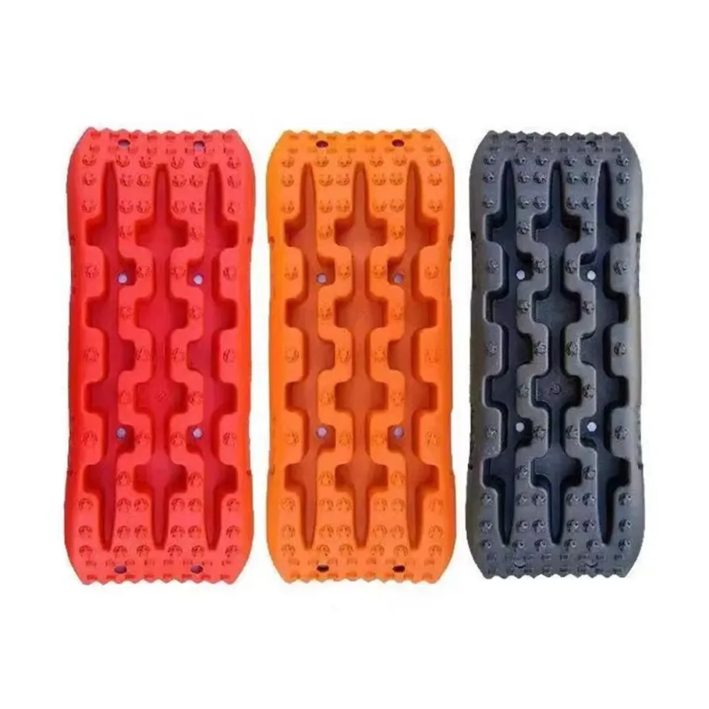 2Pcs super tough nylon 70cm car recycling traction board emergency mini size track traction pad off-road sand mud traction belt