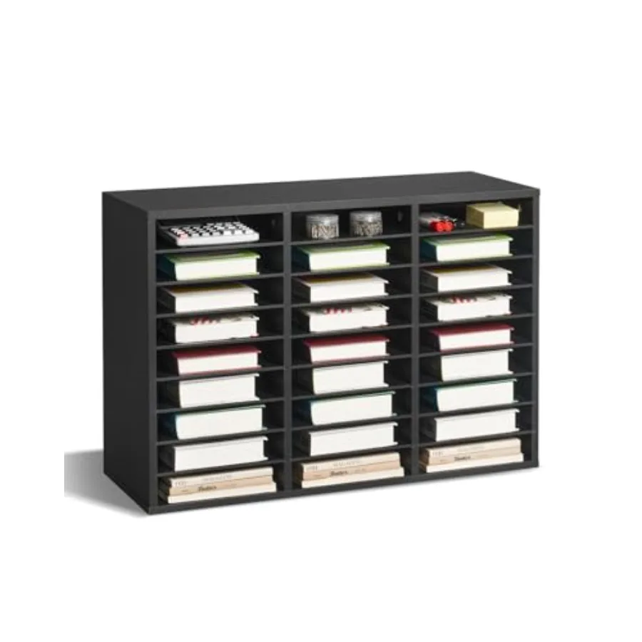 

Органайзер для документов и почты с выдвижными полками, деревянный почтовый ящик-сортировщик из ДСП для офиса, дома, класса, для хранения F