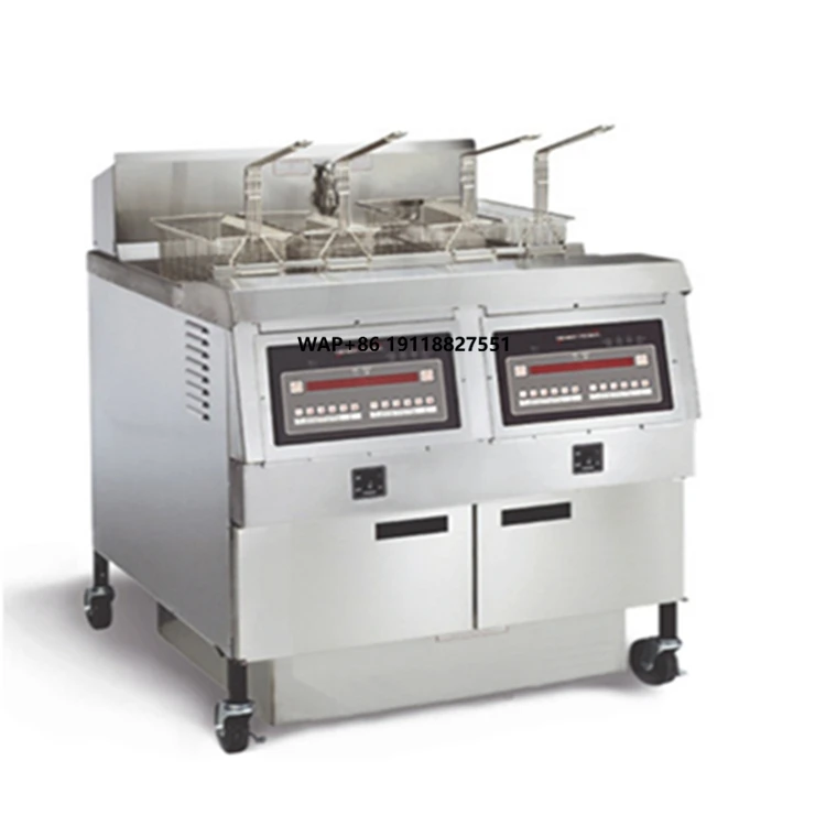 

Commercial OFG-322 Henny Penny Broasted Chicken Chips Machine Open Gas Deep Fryer