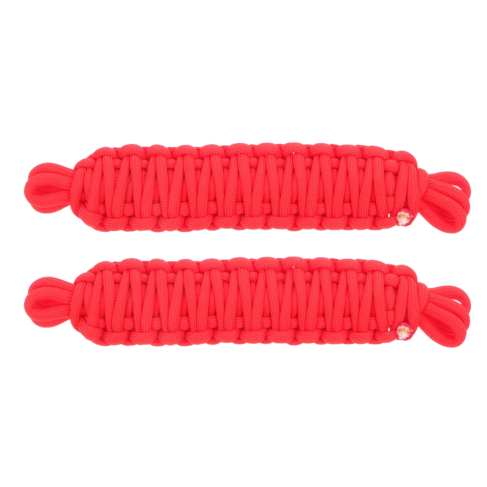 

2pcs Red Braided Rope Door Limiter Swing Check Position Limiter Car Modification Jeep Wrangler Vehicle Seating Accessories
