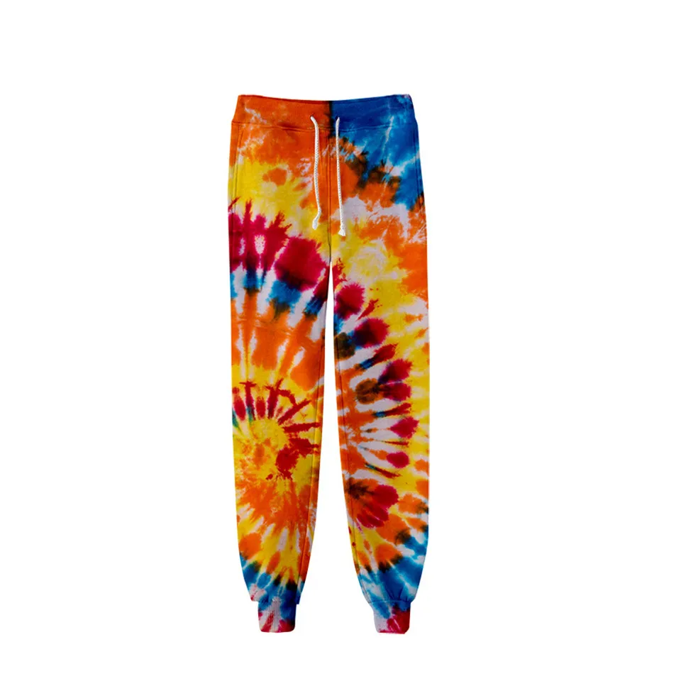 Tie dye 3d Sweatpants Fashion Casual Warm Harem Pants Women Streetwear Colorful Psychedelic Printed High Waist Baggy Trousers