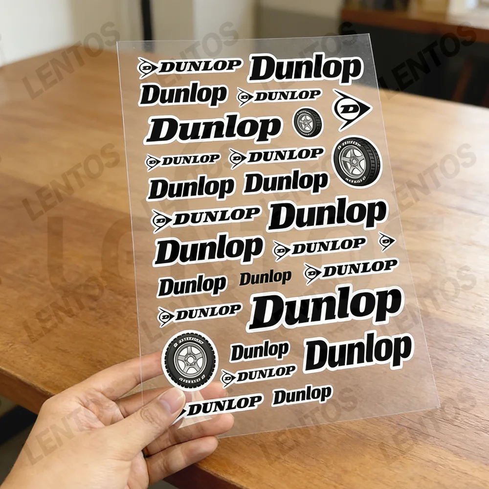 

For dunlop Reflective Motorcycle Stickers Waterproof Vinyl Decals for Motorbike Helmet Fuel Tank Bike