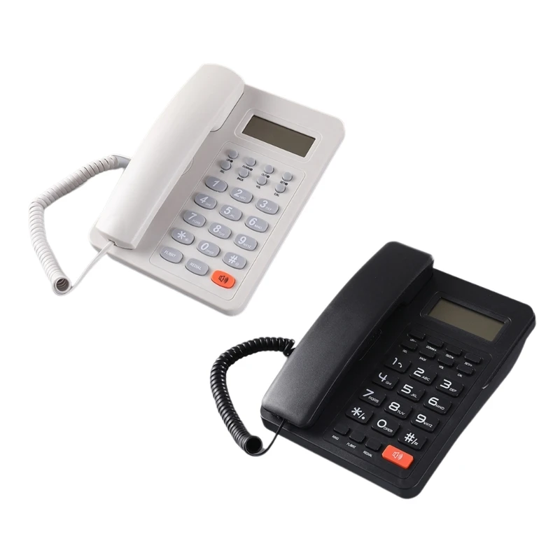 Corded Telephone Desk Landline Phone Desktop House Phone Seniors Caller Dropship