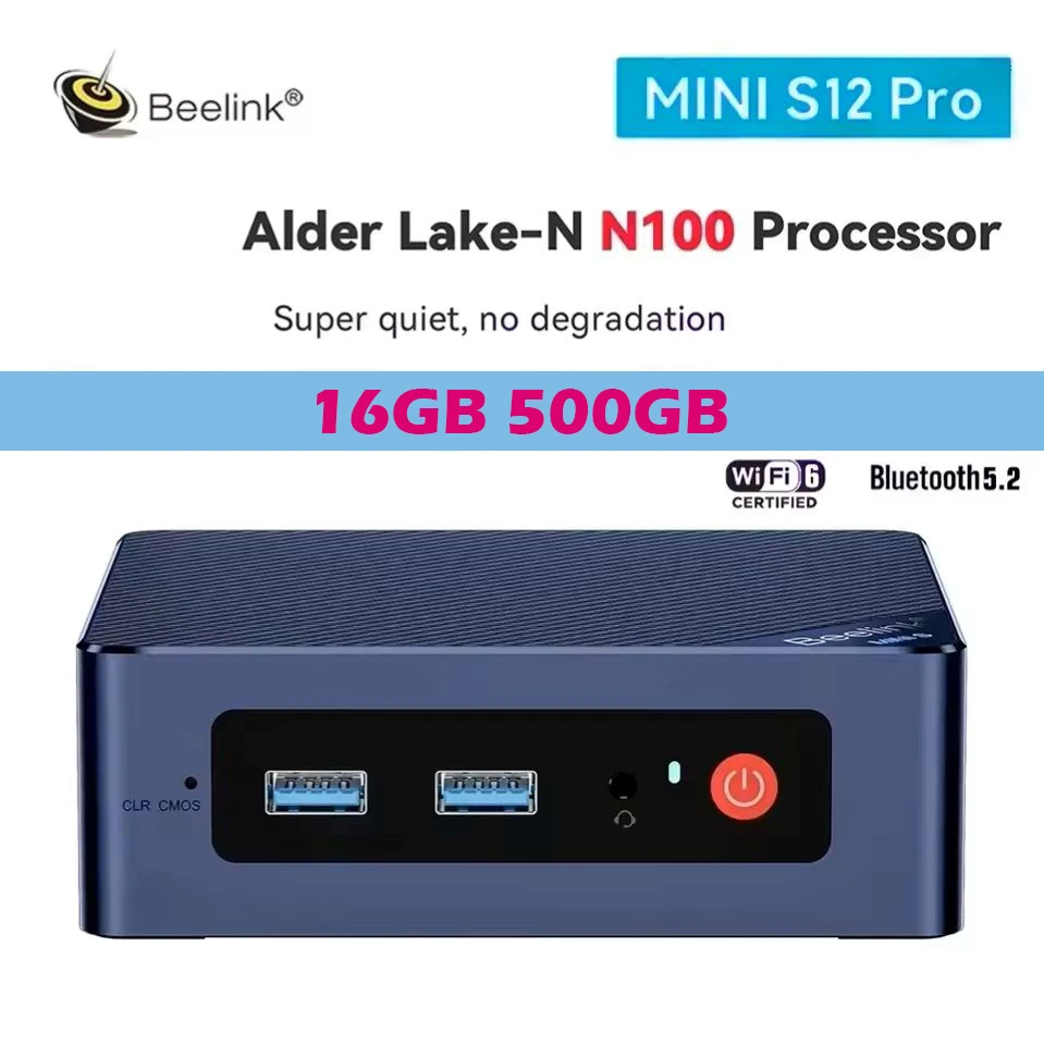 Beelink S12 Pro Mini S N100 Mini PC Gamer Intel Alder Lake N100
