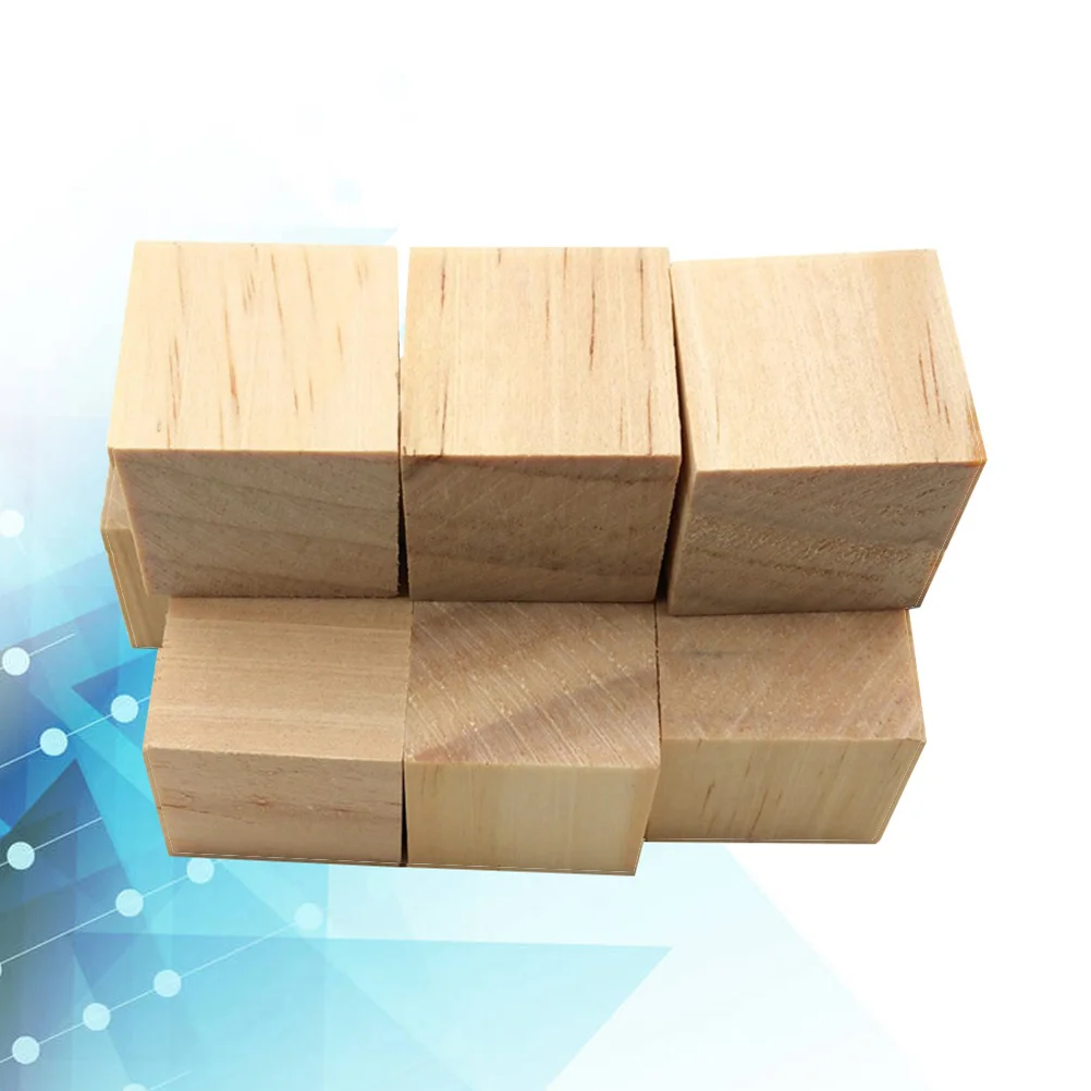 36Pcs DIY Wooden Craft Cubes for Home Decor and Art Projects Lightweight Safe for Kids Educational Use 38mm Craft Cube