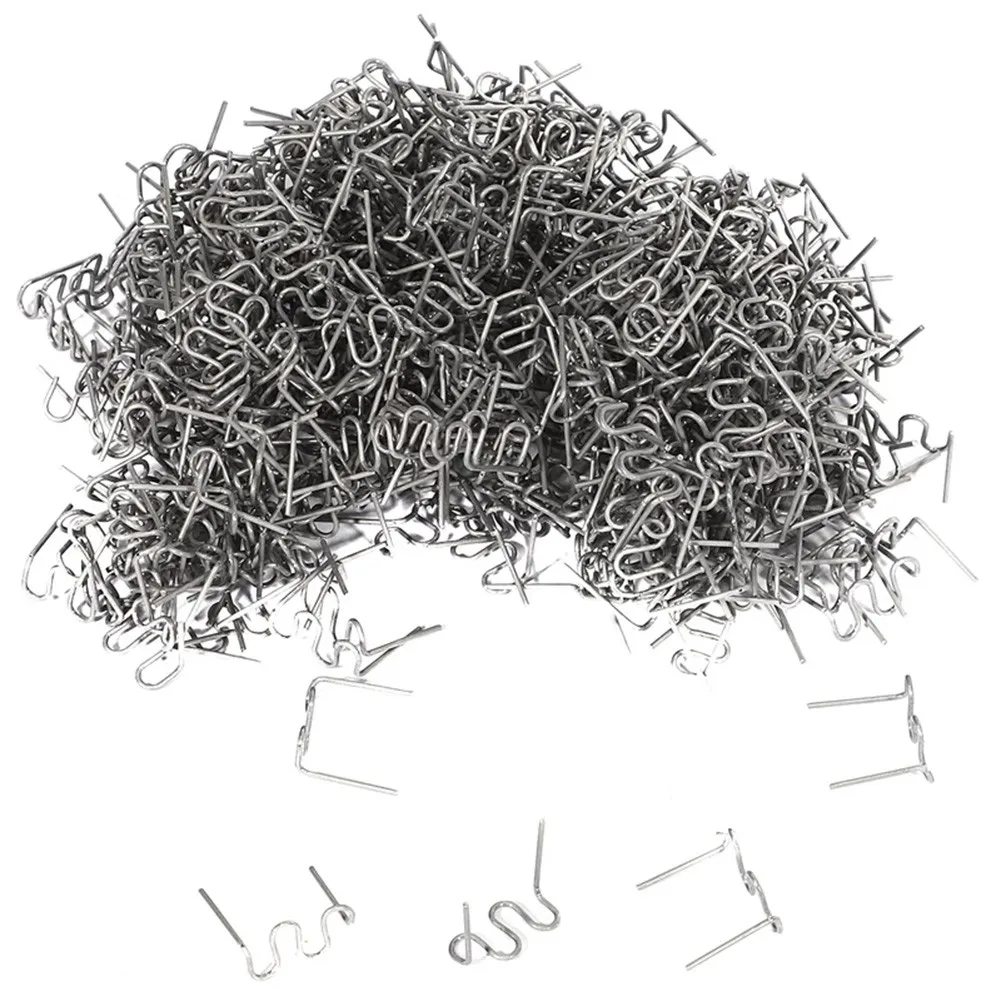 1000pcs Welding-Nails Stainless Steel Hot Stapler S Wave Staples Plastic Repair Welding Machine Bumper Soldering-Tools