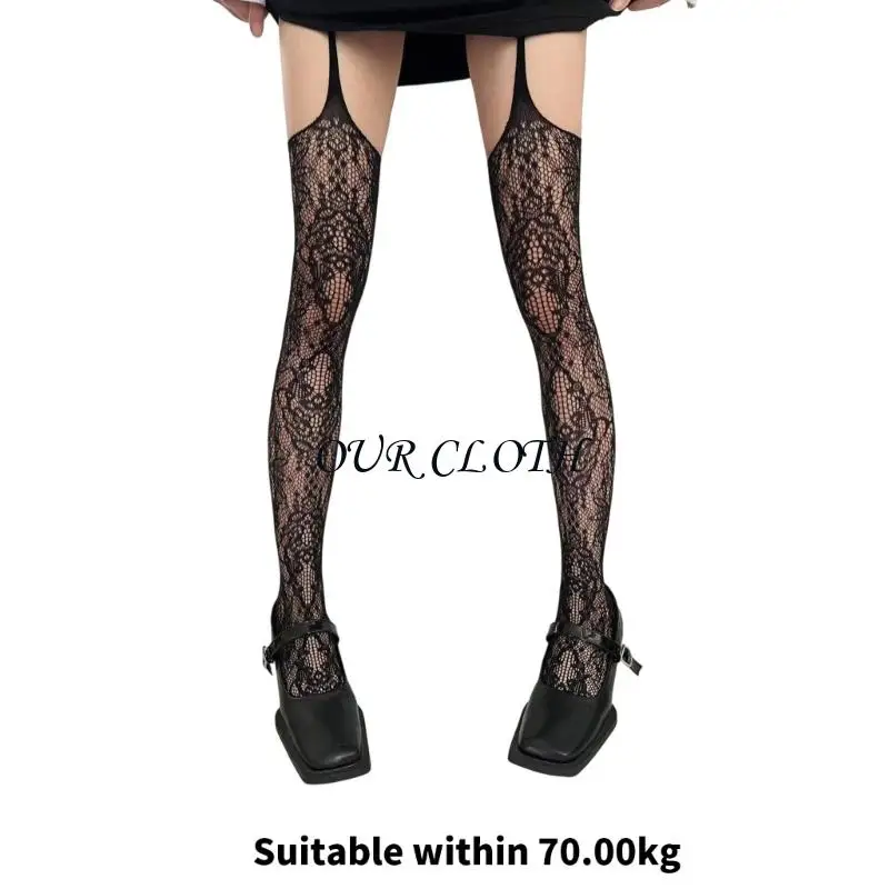 النساء شأن السمكة السمكة الجوارب الساحلية الشرير زهرة الدانتيل الحزام الحزام الجوارب جوارب Y1AC