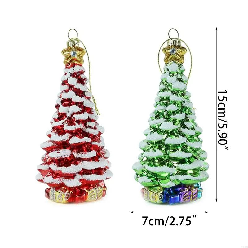 KX4B Christmas Tree شنق الديكور شجرة زجاجية واقعية لحفل الزفاف ، عيد الشكر ، الحفلات شنق أشجار الأشجار الحزبية الحلي الزخارف