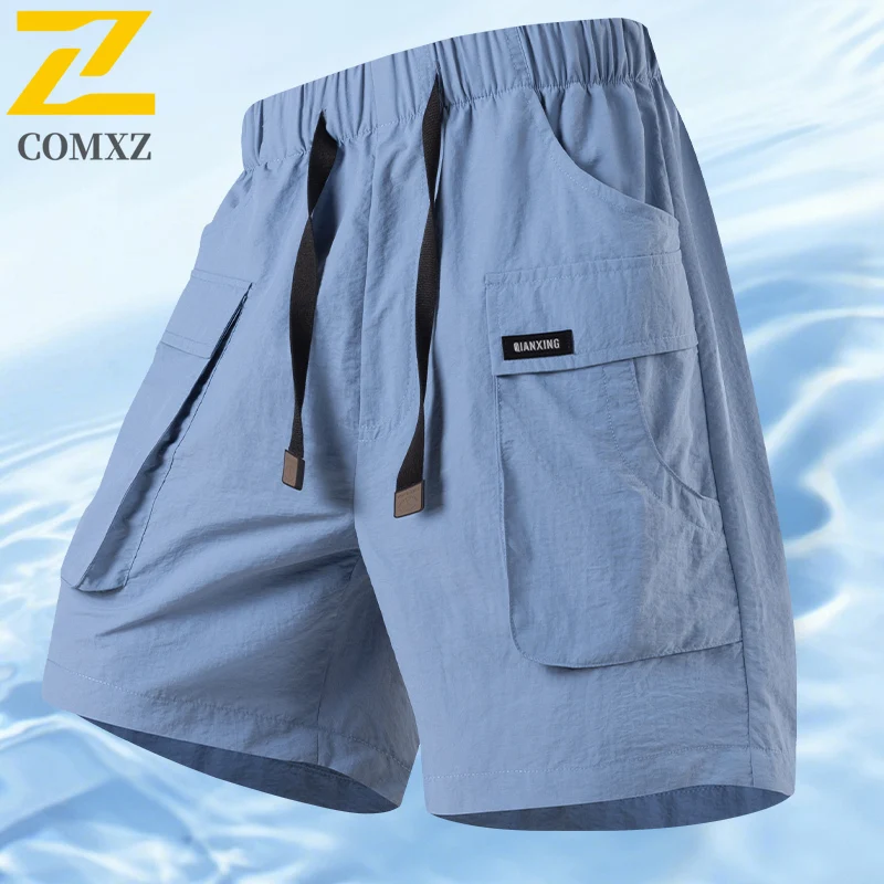 

2026 Summer Cargo Shorts Men Fashion Casual Drawstring Multi-Pocket Sports Shorts Beach Bermuda Jogger Gym Running Short Homme