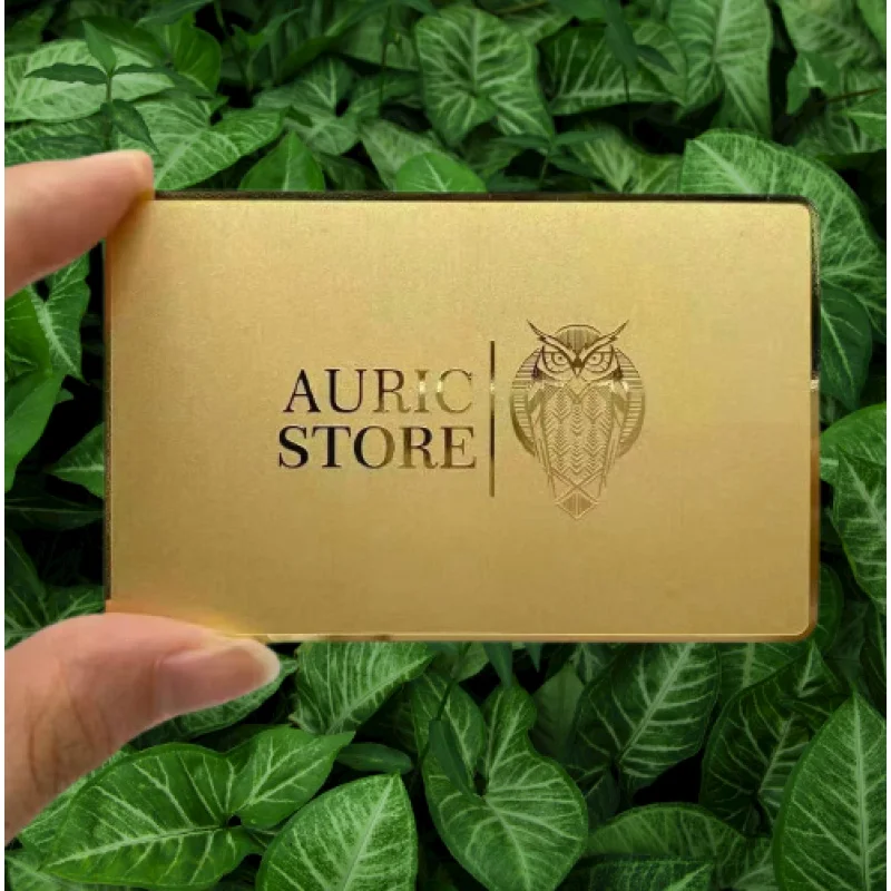 Customized product、2023 Hot Personalized Luxury Gold Stainless Steel VIP Membership Blank Credit Cards Metal Business Cards for