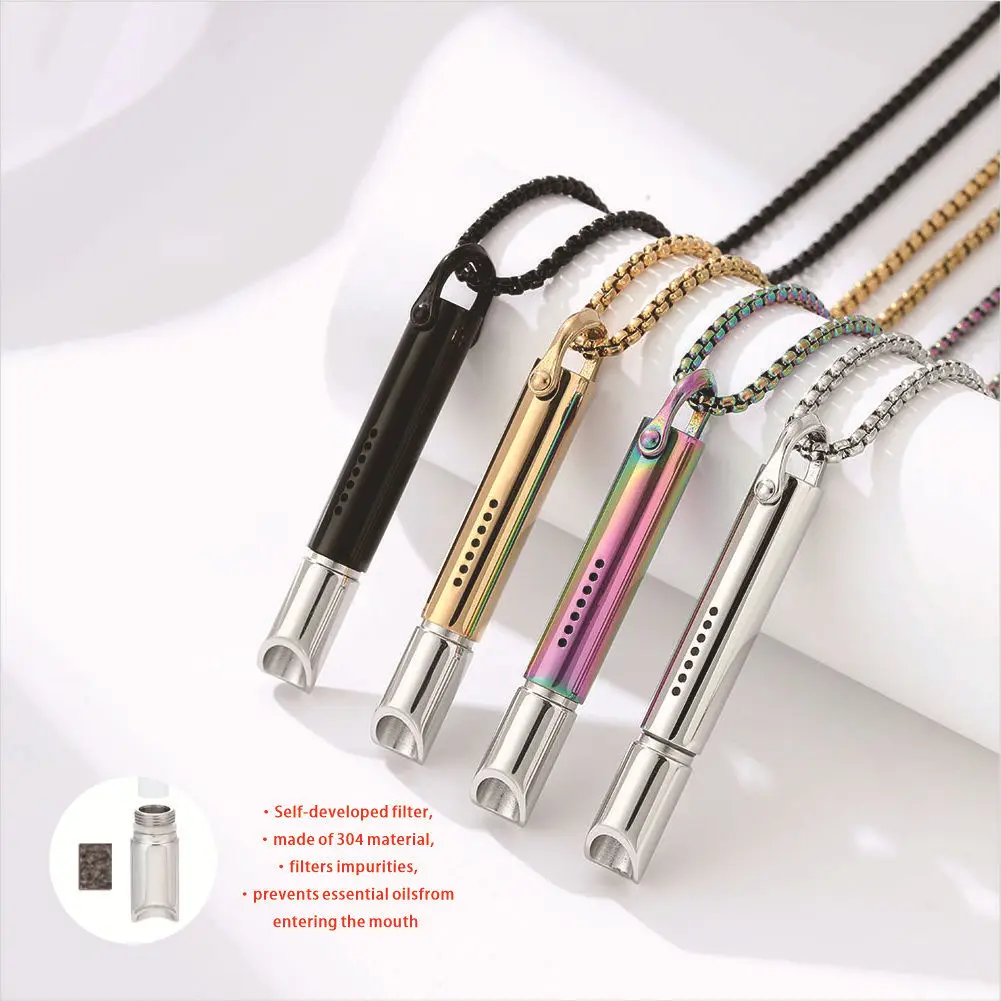 قلادة التنفس الكلاسيكية التحول لممارسة التنفس العادة، والتأمل، وأداة التنفس لتخفيف التوتر والقلق لتعزيز الهدوء