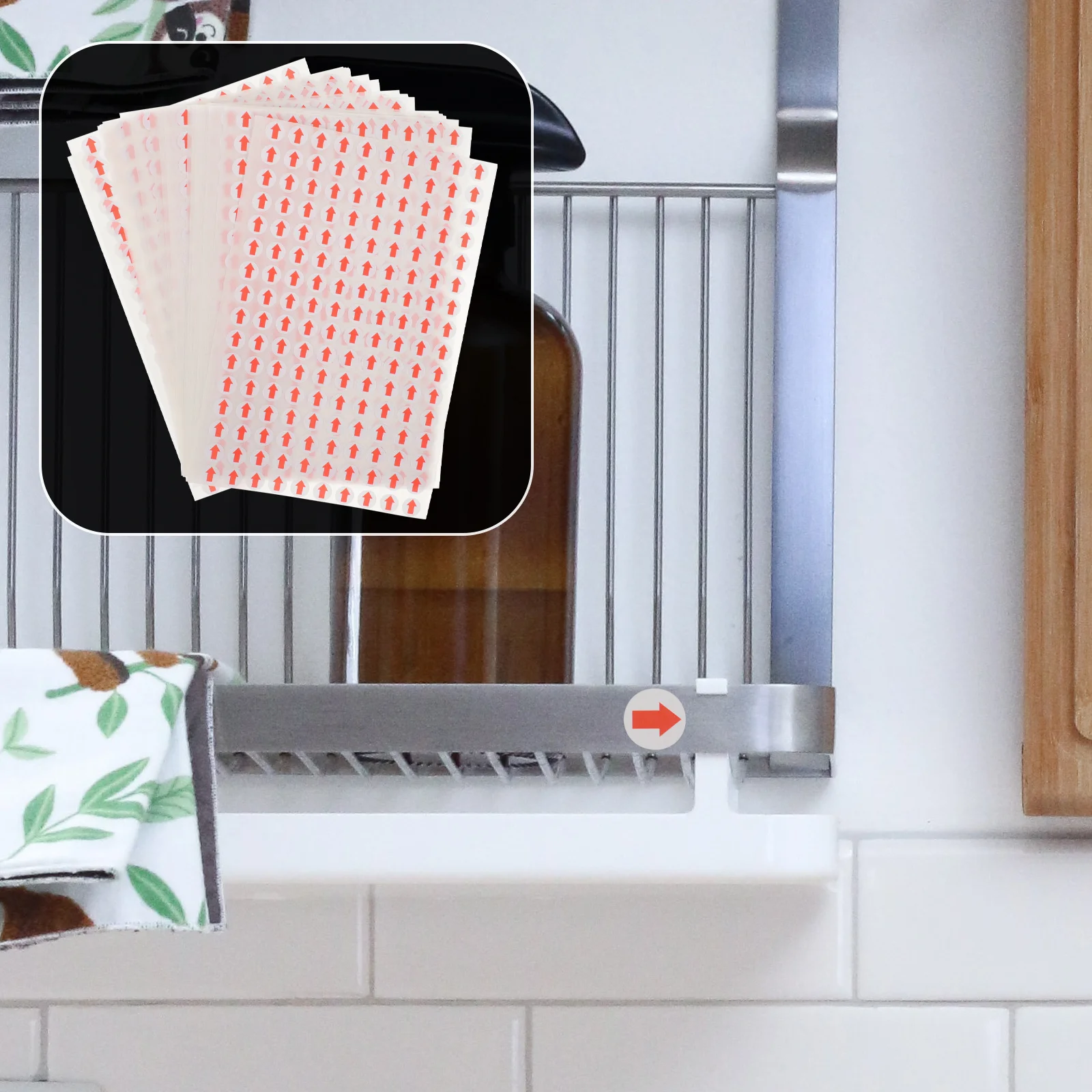 

Arrow Stickers Red Adhesive Decals For Direction Indication Floor Wall Marking Signs Safety Warning Labels