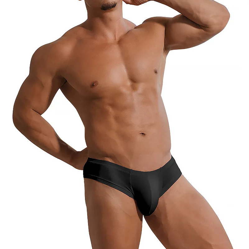 Ropa interior de modal para hombre, calzoncillos transpirables sexys de cintura baja, talla grande, novedad