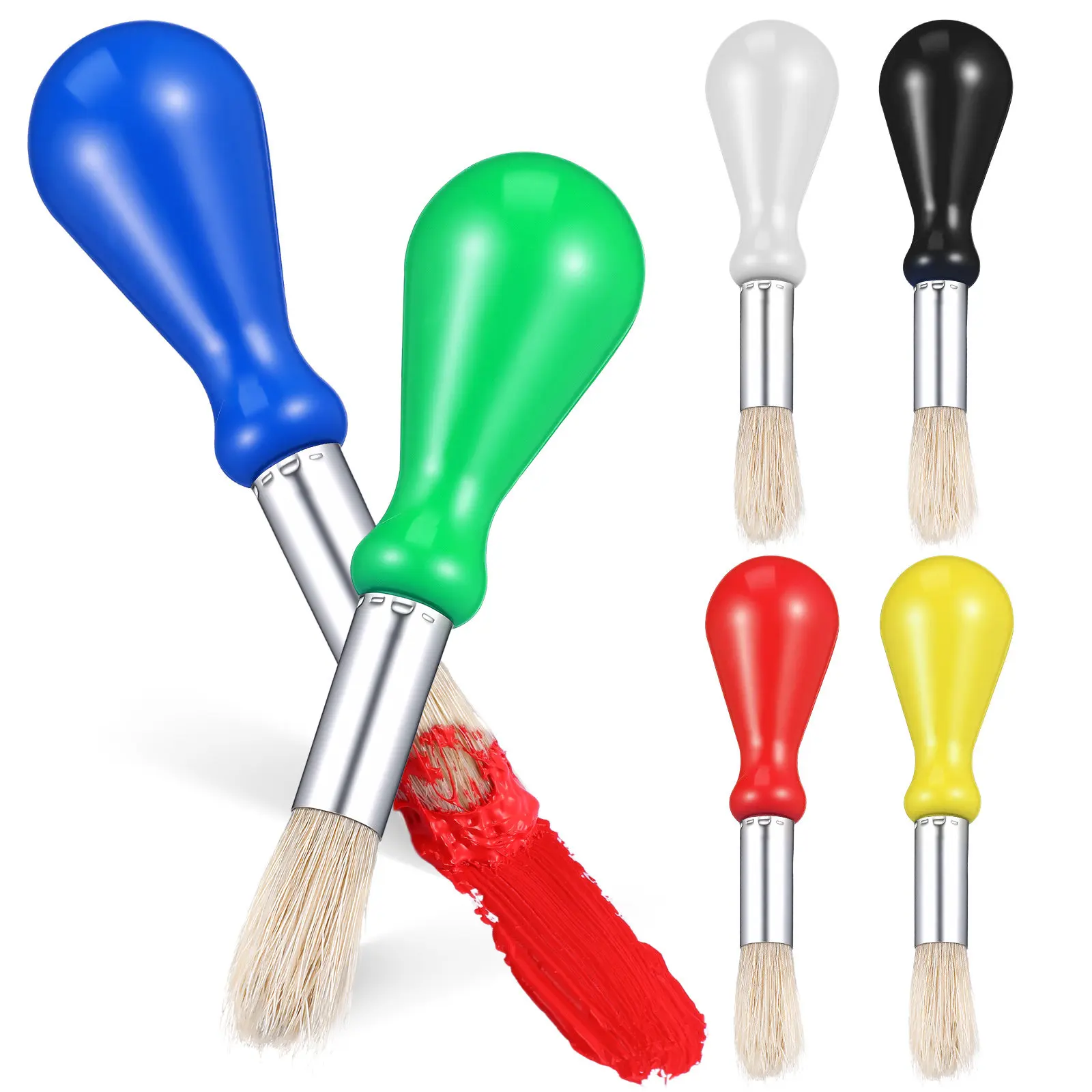 

Набор из 12 кистей для рисования: мягкая щетина, удобная ручка, универсальные для художественной живописи, масляных и акварельных работ, оптовая продажа