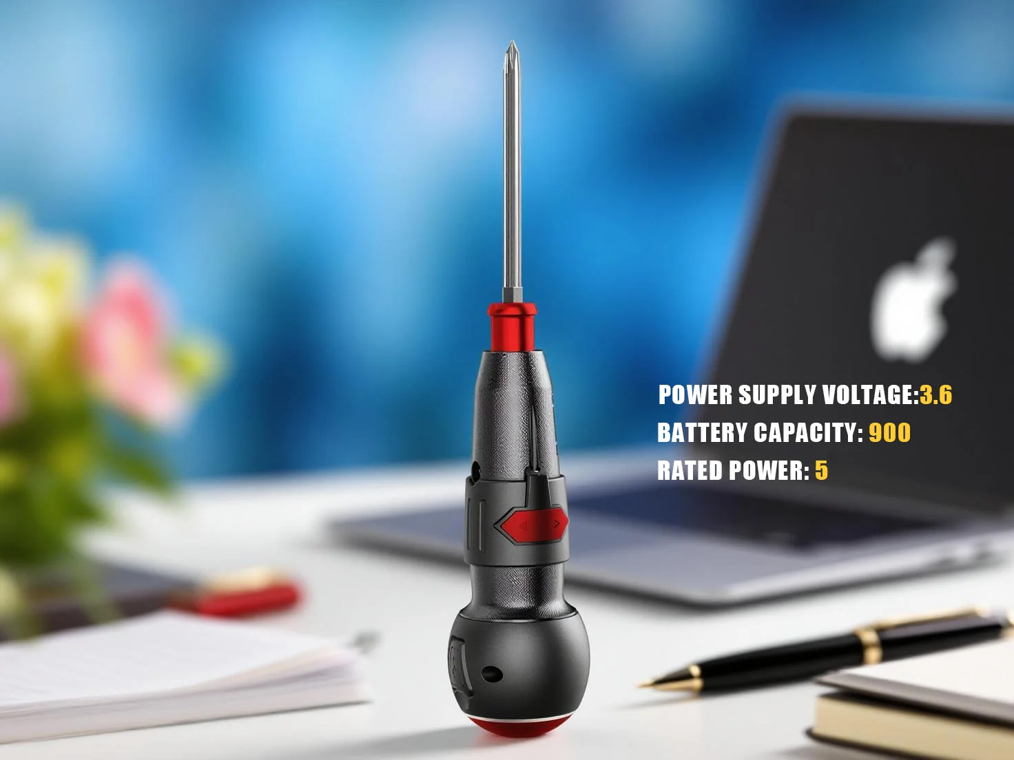JBS 3.6V Electric Screwdriver Set, Mini Quick-Change Bit Compact Electric Screwdriver