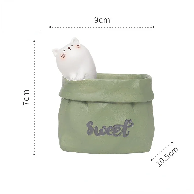 Imagem -06 - Kawaii Multifunções Pen Holder Artesanato Animal Canetas Stand Lápis Titulares para Mesa Grande Acessórios de Escritório Artigos de Papelaria