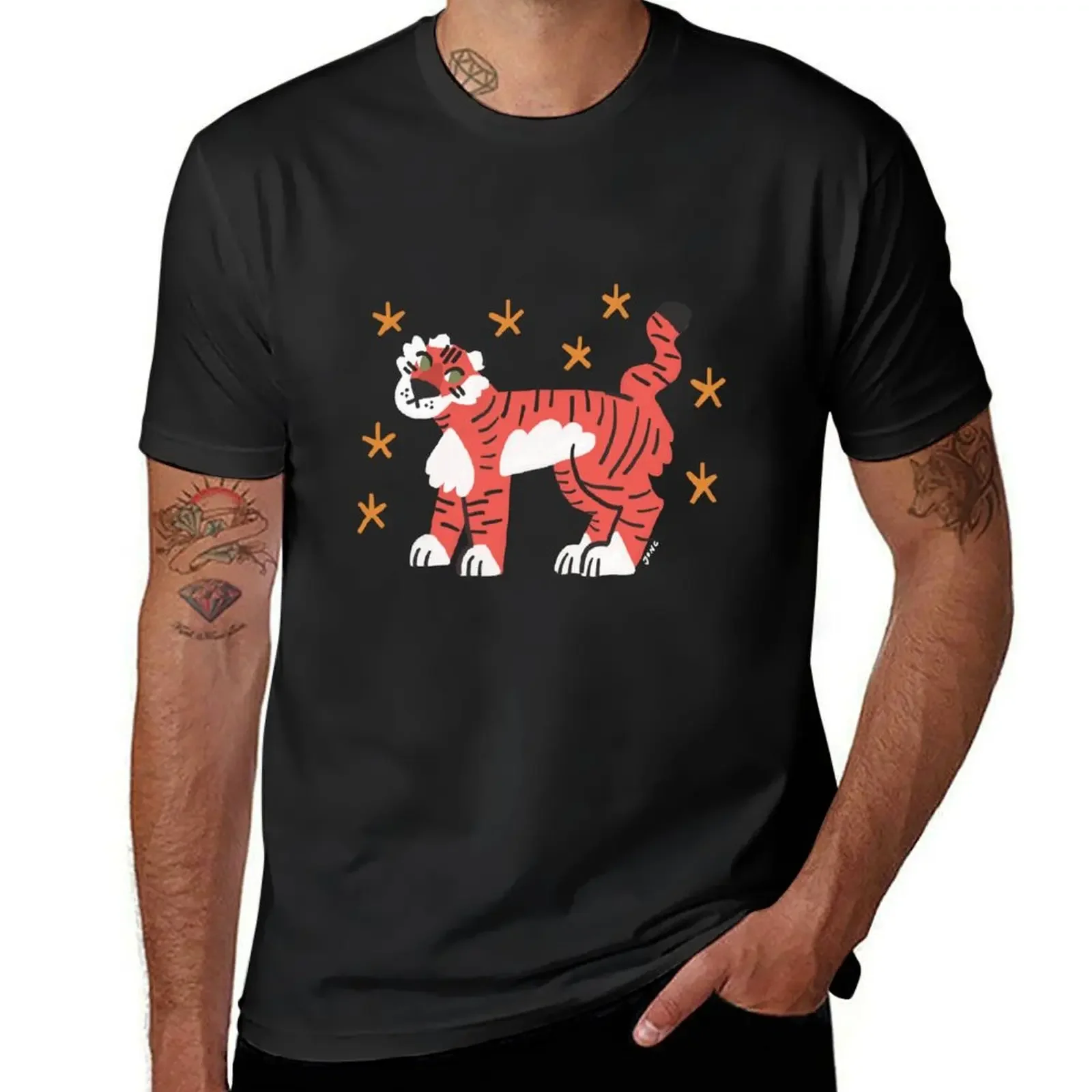 It's the Year of the Tiger! T-Shirt kawaii clothes tops cotton graphic tees heavyweights oversized t shirt men