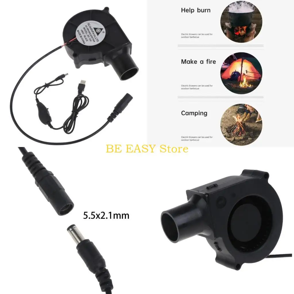 

E28F BBQ Fan Air Blower Handheld Barbecue Fan Air USB вентилятор 5 В легкий портативный вентилятор 5 В