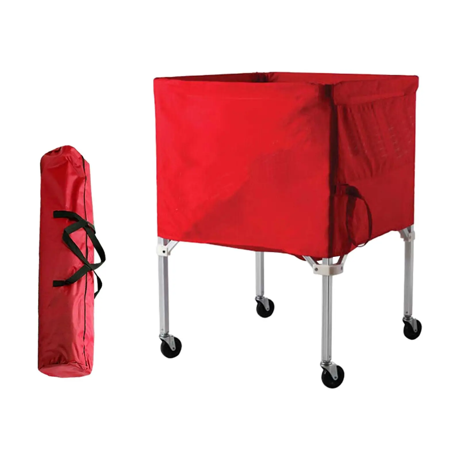 Rolando Sports Ball Cart com bolsa de transporte, Bola dobrável, Garagem Ball Storage Locker, Voleibol Toy, tênis e futebol