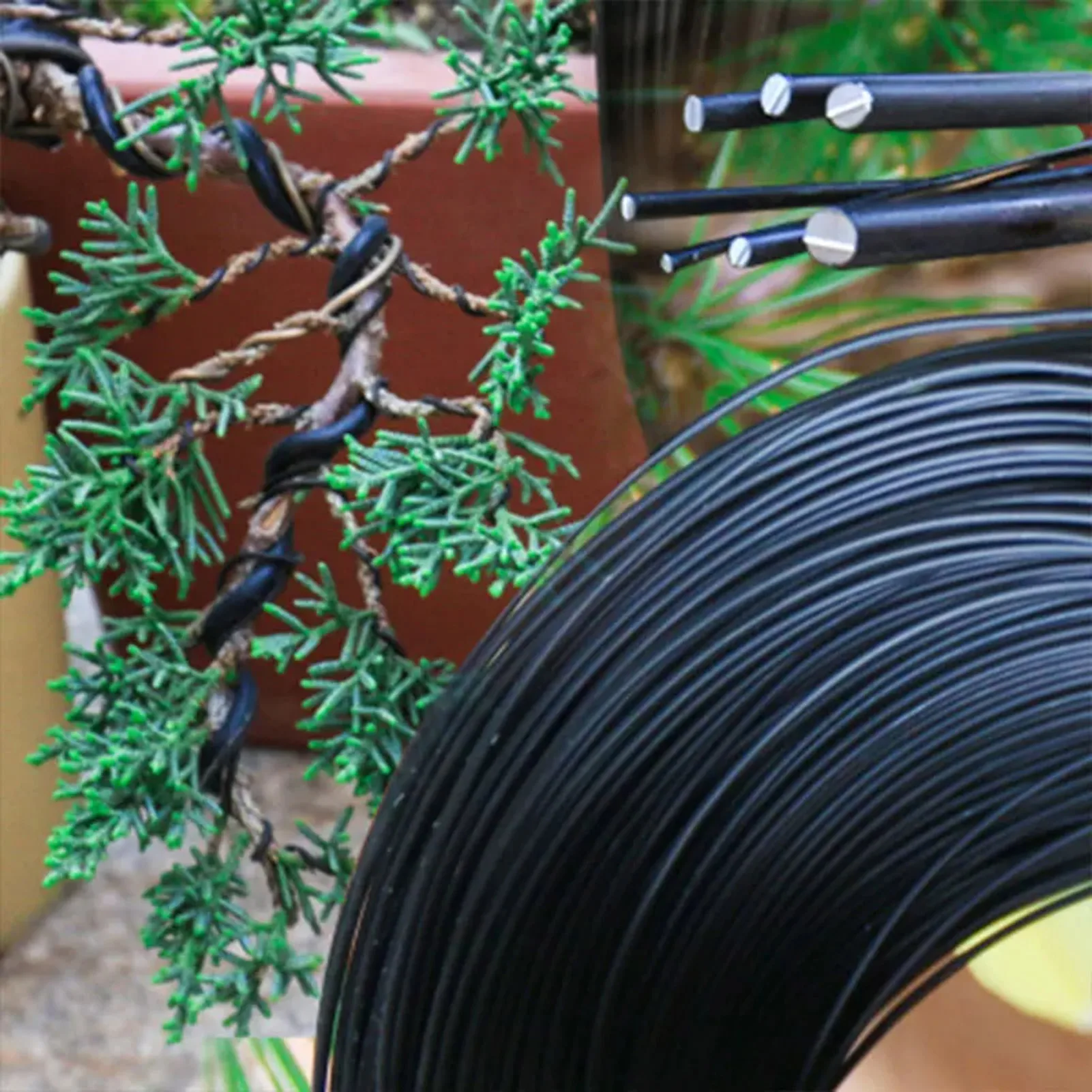 Aluminum Bonsai Training Wire Thick Metal Wire with Rust Resistant Material Suitable for Landscape Various Shapes