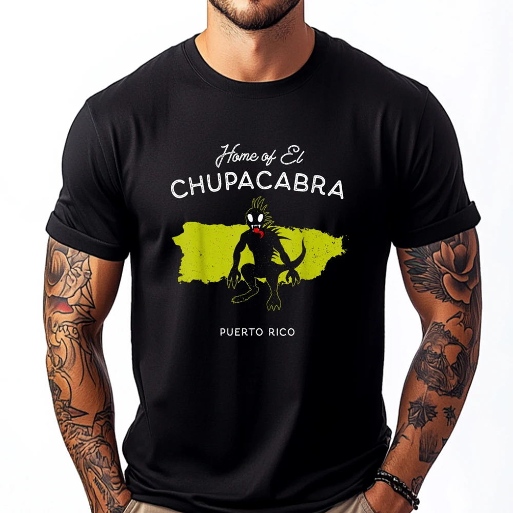 Home Of El Chupacabra Пуэрто-Рико Cryptid Legend Мужские футболки с рисунком Мужские футболки Пасхальные воскресные топы