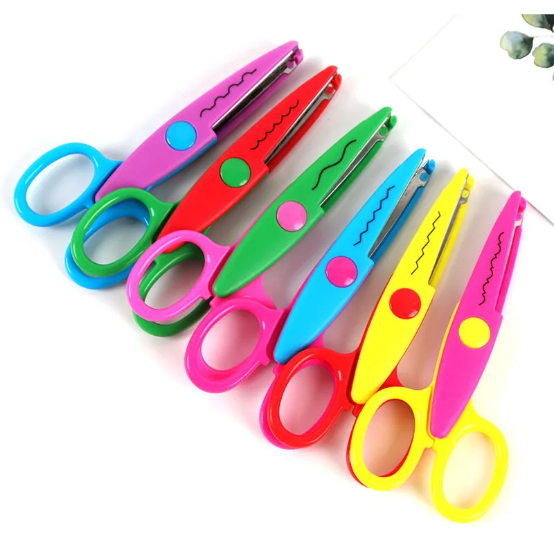 

DIY Lace Cutting Handmade Decorative Scissor Tools And Gadgets Universal Childrens Scissors Household Safety Scissors Portable