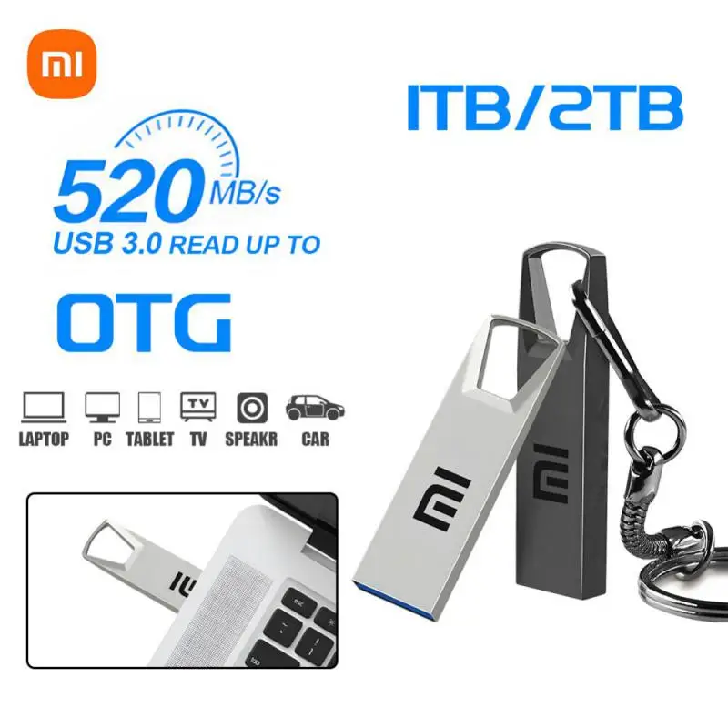 Xiaomi-memoria USB portátil para teléfono móvil y ordenador, memoria USB 3,2 de alta velocidad con interfaz tipo C, transmisión recíproca, 2TB U Disk 1TB